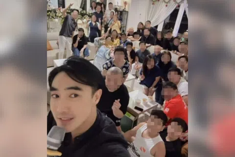 许立楷曾在2025年发视频，贴文写着是“年度领导人会议”，画面也拍下人们轮流拿着麦克风讲话。（取自Instagram）
