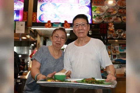 黄春花说，丈夫非常想念过去售卖铁板烧的日子。（蔡振鸿摄）