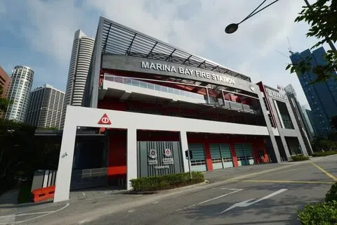 新加坡民防部队星期天下午约3时发文告说，事件发生在当天上午约8时10分，地点是滨海湾消防局的训练场。（档案照片）