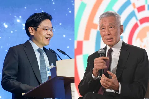 黄循财（左）和李显龙（右）都曾对新加坡采取的经济哲学阐述过类似观点。（联合早报、海峡时报）