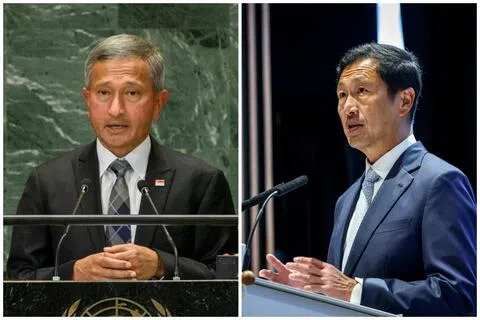 外交部和健卫部星期一（9月21日）发文告说，外交部长维文医生（左图）和社会政策统筹部长兼保健卫生部长王乙康将赴第81届联合国大会。（联合国档案照片、档案照片）