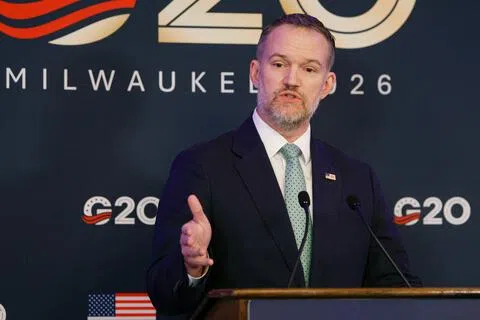 美国贸易代表格里尔在G20贸易部长会议后的记者会上透露，几乎所有国家都认同必须采取行动应对产能过剩，但最终因有成员国反对而无法发表联合声明。（法新社）