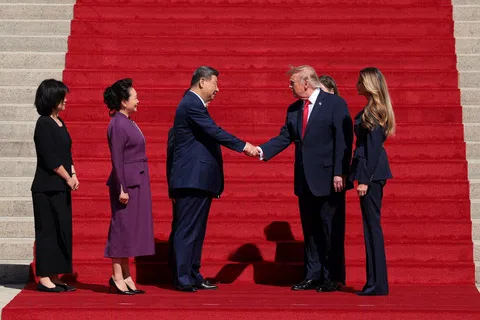 习近平和特朗普在会谈结束后，分别形容这场“习特二会”非常成功，让两国关系“取得长足进展”。（路透社）（REUTERS）