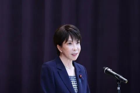 日本首相高市早苗上台近一年，近来由于物价上涨引发民怨，她的支持率已经下降。（彭博社）