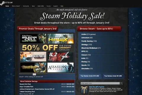 澳洲监管机构则指出，Steam平台在儿童安全防护方面仍存在明显缺口。图为Steam平台网页截图。（档案照片／示意图）