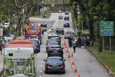 这起致命车祸发生在2023年4月23日下午2时许，地点在杜尼安路，离陈嘉庚地铁站不远的路段。死者是64岁的退休男子西丹巴兰。（档案照片）