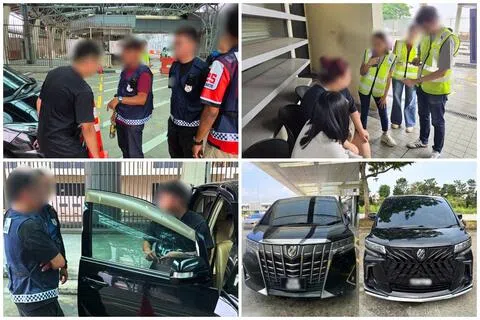 陆交局9月17日在社媒脸书发文说，通过全国私人出租车司机协会和全国德士师傅协会的定期举报，近来有六名司机因违法提供跨境载客服务，在陆路关卡、樟宜机场和油池一带被逮着。他们所驾驶的车辆也被充公。（取自陆路交通管理局脸书）