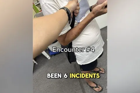 其中一名偷窥者当场被捉。（取自网络）