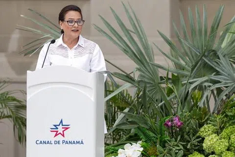 埃斯皮诺是巴拿马运河管理局的首位女局长，任期至2033年。（路透社）