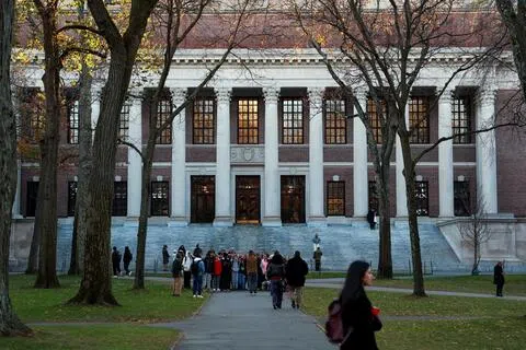哈佛大学坐落于美国马萨诸塞州剑桥市，是享誉世界的顶尖私立研究型大学。（路透社）