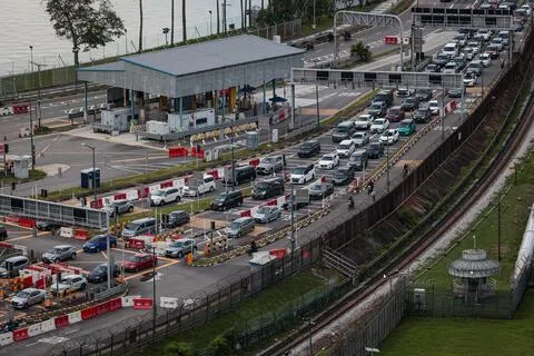 移民与关卡局警告，9月4日至14日学校假期期间，兀兰与大士关卡料严重拥堵。（档案照片）
