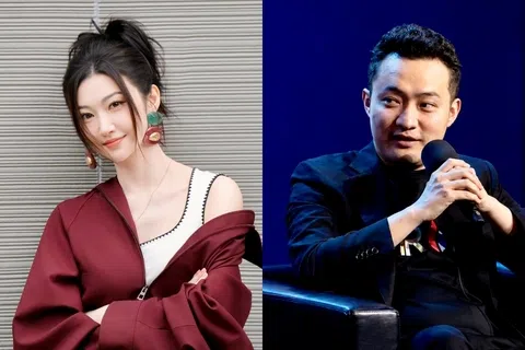 孙宇晨（右）星期五（8月28日）接受中国媒体专访，表示与景甜（左）现在没有联络了。（取自艺人微博、孙宇晨X）