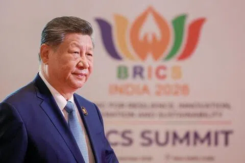 中国国家主席习近平星期六（9月12日）出席在印度新德里举行的金砖会议。（路透社）