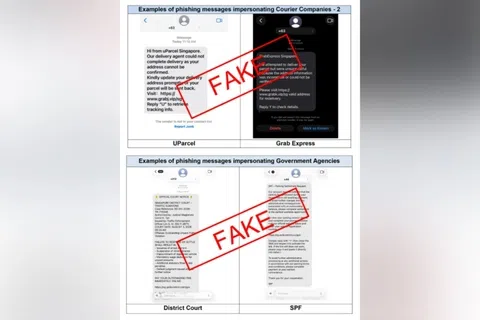 警方呼吁公众更新iMessage设定，确保开启过滤“未知发件人”（Unknown Senders）和“过滤垃圾信息”（Filter Spam）功能。（新加坡警察部队提供）