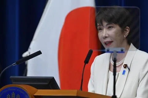 由日本首相高市早苗（图）担任主席、内阁官房长官木原稔等九名阁僚组成的“国家情报会议”，在星期五（7月31日）举行首次会议。（彭博社）