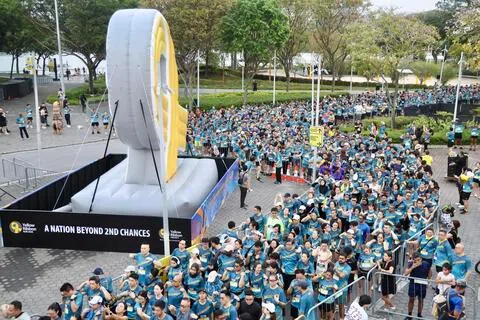 黄丝带义跑首度进入市区 增设亲子跑传递“人生可重来”
