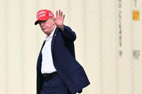 美国总统特朗普在第一任总统任期内，也曾担任2017年总统杯名誉主席。（法新社）