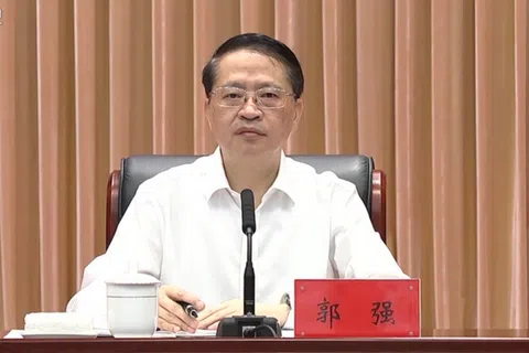 中共贵州省委常委、统战部部长郭强，星期一（8月31日）履新贵州遵义市委书记。（贵州新闻联播截取）