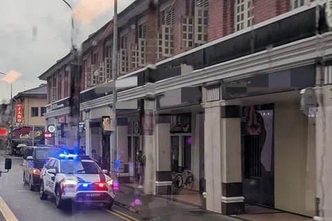 警方于9月22日在芽笼一带展开执法行动。（读者提供）