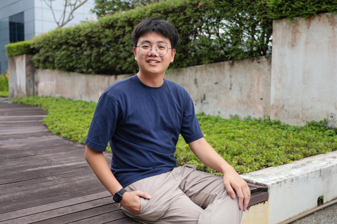 郑喆谦,20岁,应届大学生。(李冠卫摄)