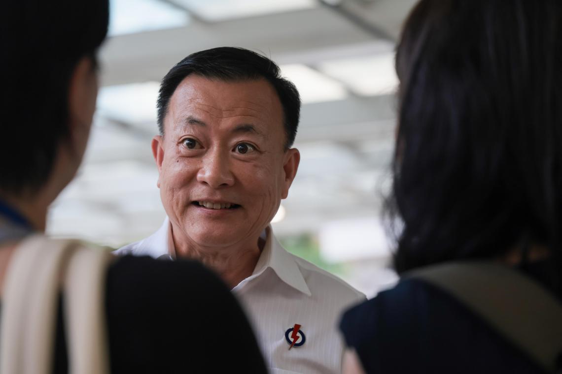 行动党宏茂桥集选区候选人赖添发(张俊杰摄)