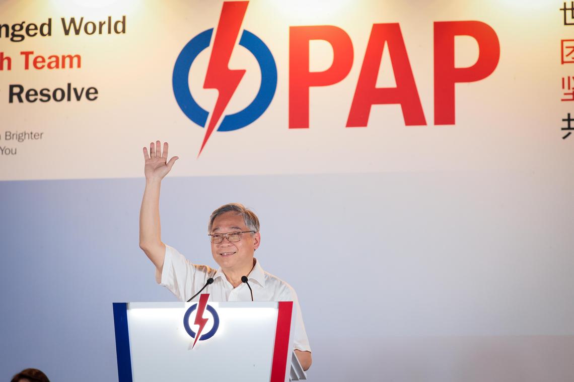 颜金勇强调,这是一场非常重要的选举,呼吁选民继续支持行动党。(张俊杰摄)
