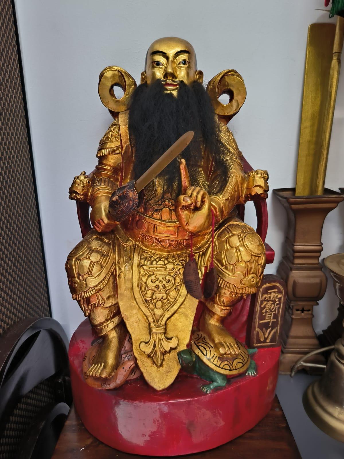 碧山亭文化节另一个亮点,是将展出一尊具有百年以上历史的北帝爷金身。(碧山亭提供)