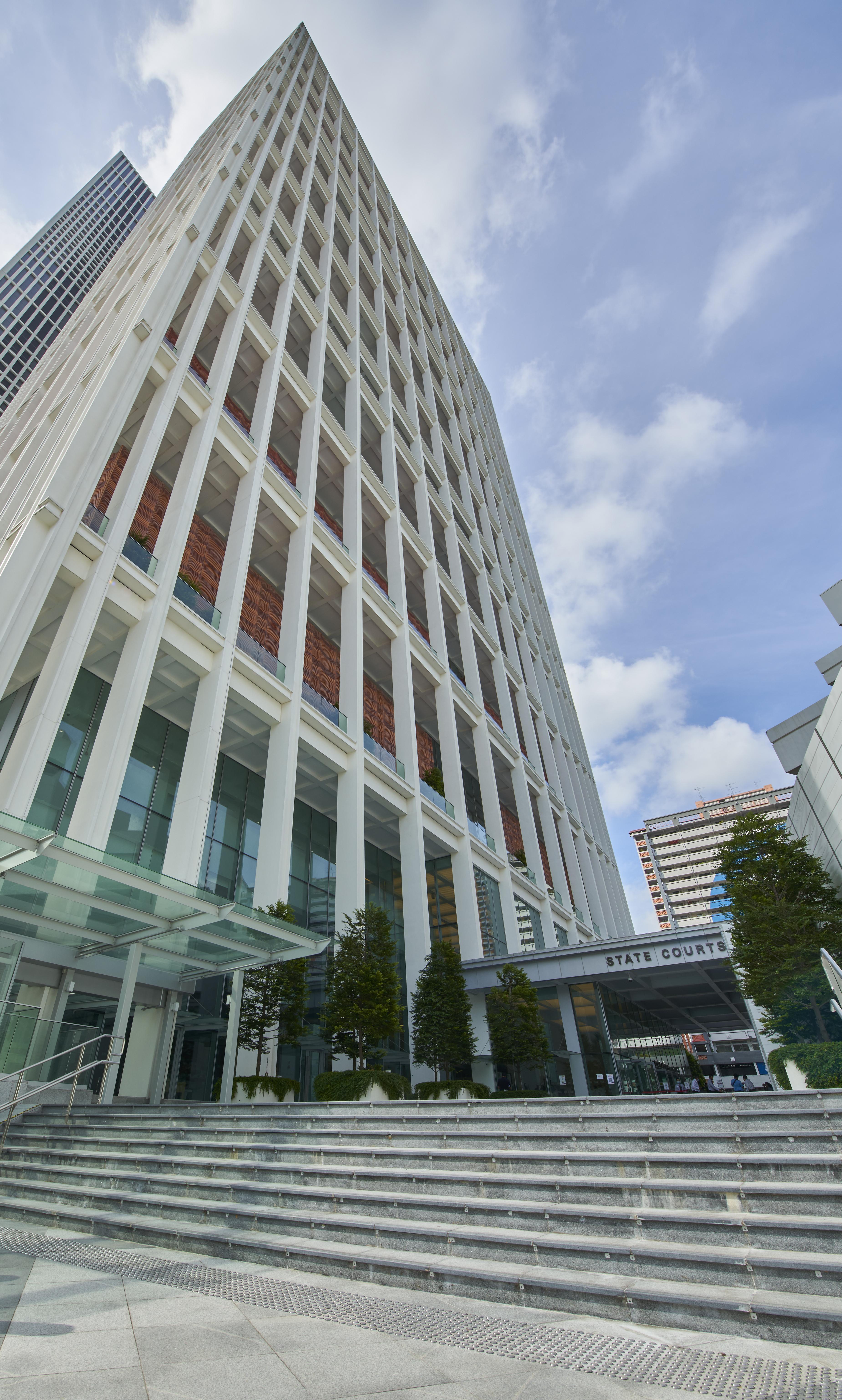 小额索偿庭如今设在合乐路国家法院大厦内。(新加坡法院提供)