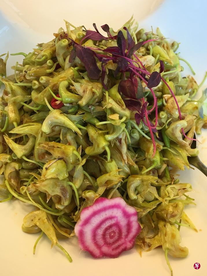 凉拌石斛花