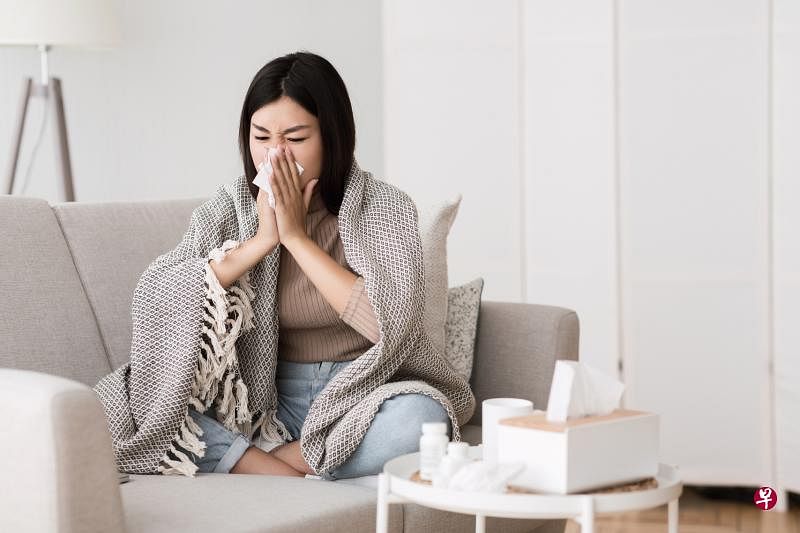 感冒是面瘫的诱因之一。（iStock图片）