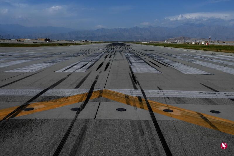 7月5日的巴格拉姆空军基地（法新社档案照）