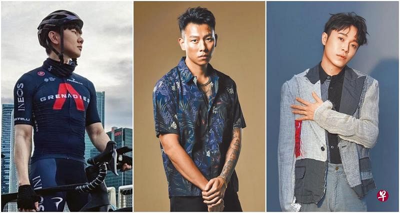 资深音乐人和媒体人预测今年“最佳华语男歌手奖”得主，林俊杰（左起）、瘦子和吴青峰各获两票。（互联网）