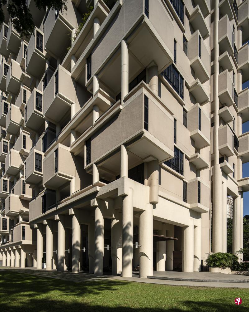 Colonnade私人公寓是美国建筑大师保罗鲁道夫在本地留下的重要住宅设计。（苏建隆摄）