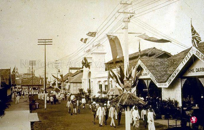 1922年的马来亚—婆罗洲展览盛况 。（文物局档案）