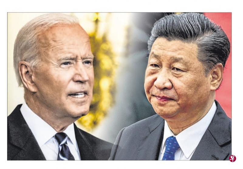 美国总统拜登（左）在当地时间前晚与中国国家主席习近平通电话，时长90分钟。（彭博社／路透社档案照片）
