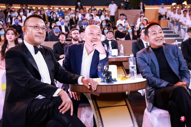 姜文（左起）、葛优和陈道明都曾在电影中演出巩俐的丈夫。（互联网）