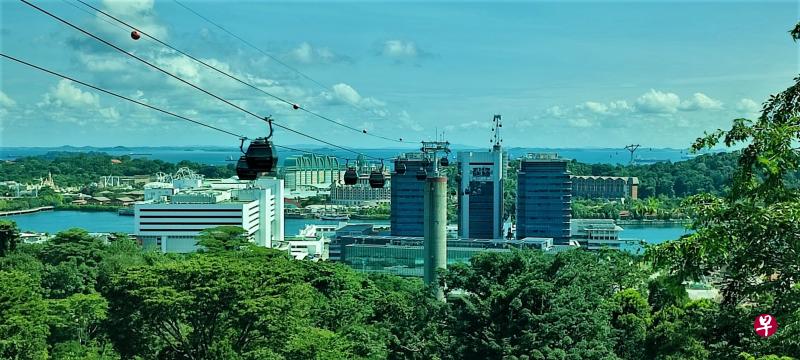 站在花柏山山顶，城市、海港、南部岛屿全景尽收眼帘。
