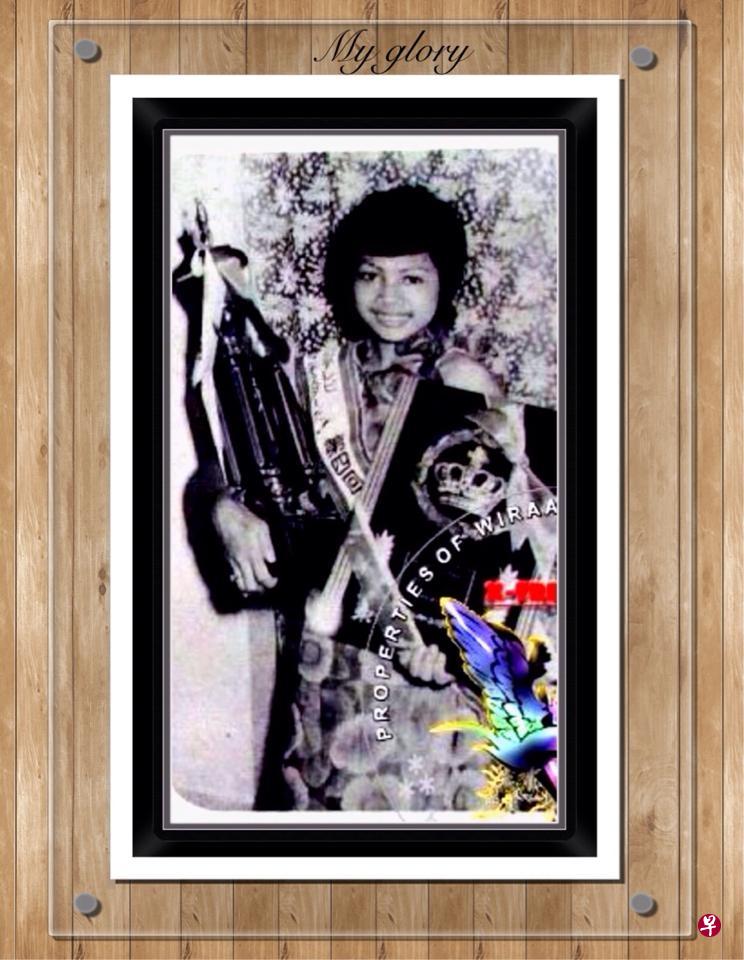 1974年拉希玛获得东京亚洲歌唱大赛“Kimi Koso”冠军。（拉希玛提供）