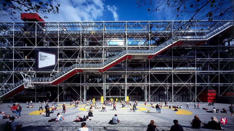 庞毕度中心已成为巴黎市中心重要的地标。（Rogers Stirk Harbour + Partners）