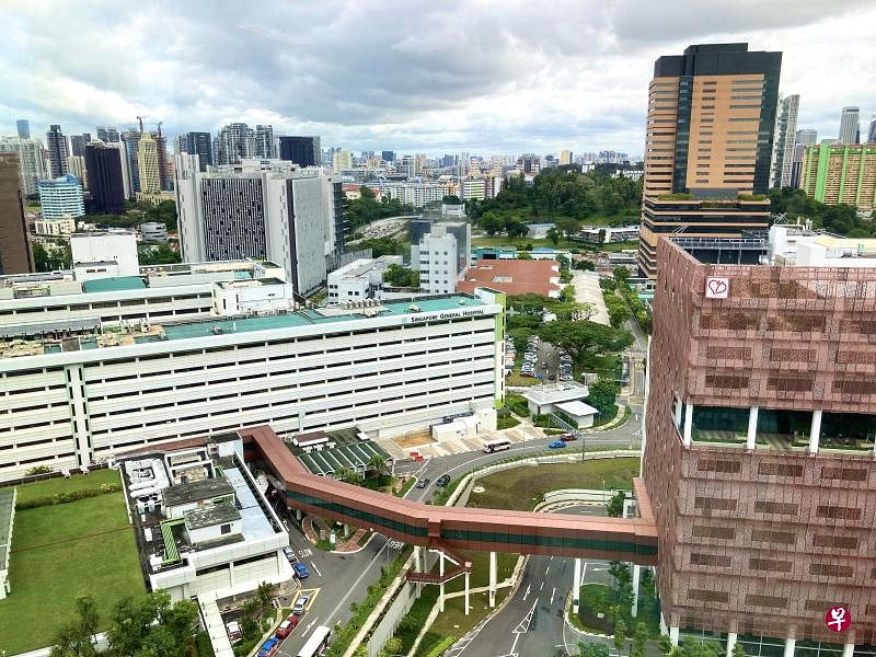 新加坡中央医院是蒲杉医生导览活动的主轴，新旧建筑共存，看点颇多。