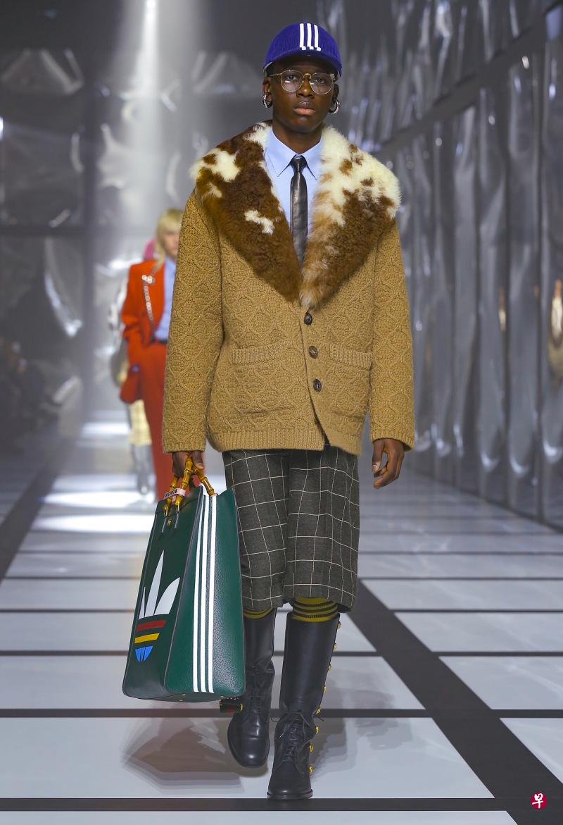 Gucci与adidas的协作在2月米兰时装周投下一枚震撼弹。（Gucci提供）