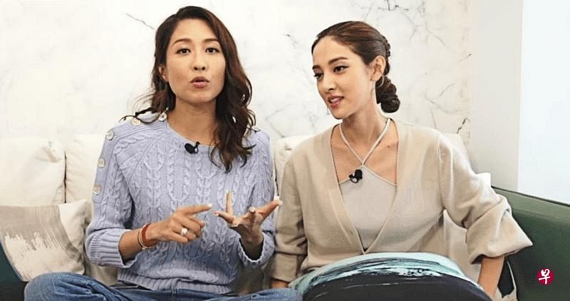 陈凯琳（右）不久前上节目畅谈驭夫术和老公郑嘉颖，两集总观看次数近58万。
