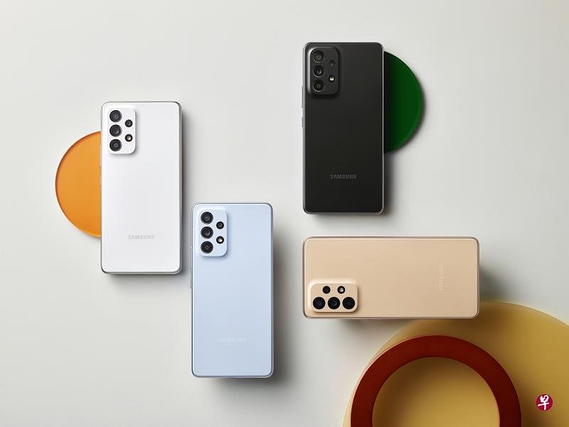 Galaxy A53 5G有四种潮流配色选择。（厂商提供）