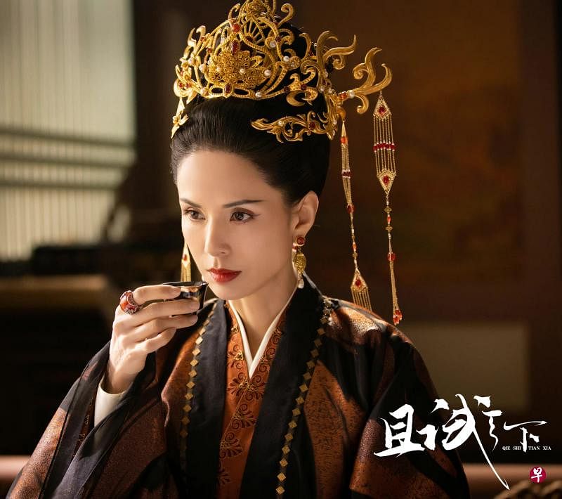 李若彤饰演雍王王妃百里氏，为人阴险多谋。（图片取自互联网）