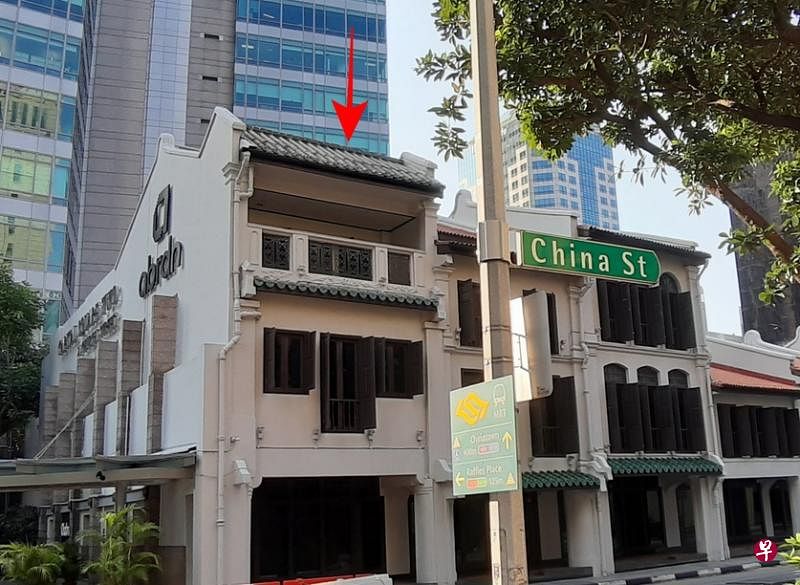 中国街4号（箭头指处）：前福建义兴原址。
