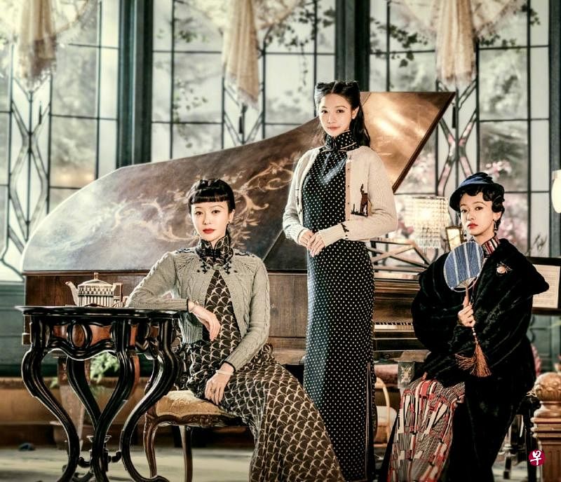 秦岚（左起）、张楠和吴谨言在《传家》饰演易家三姐妹，在家逢巨变后互相扶持共度时艰。