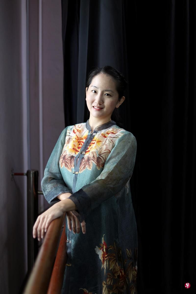蔡适吉：小朋友根本不知道哪种艺术传统或不传统，不会有抗拒心理。（龙国雄摄）