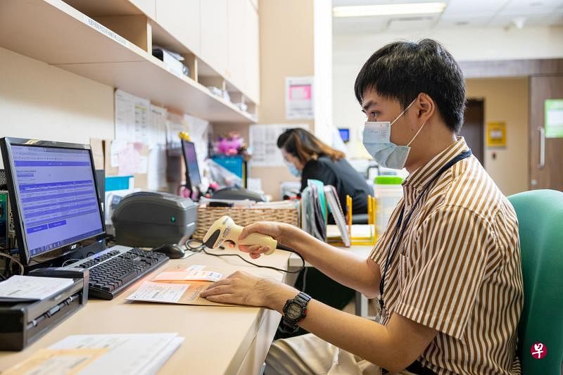 黃谟锜是伊丽莎白诺维娜医院聘用的一名特需者，他去年1月起在医院的放射部门担任分类员。（伊丽莎白诺维娜医院提供）