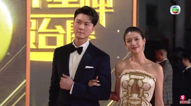 王浩信（左）和蔡思贝的绯闻传了多年。（互联网）