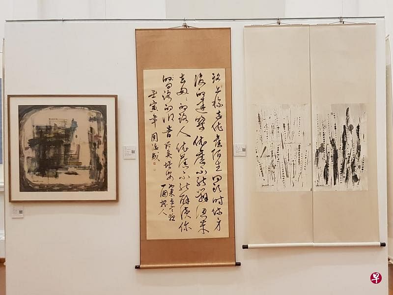 "诗的变形记"展览。（衣若芬摄）